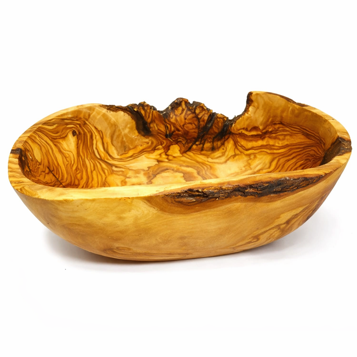 Coupe à Fruits En Bois D'olivier - Idée Cadeau, Sculpture Naturelle, Corbeille Décorative