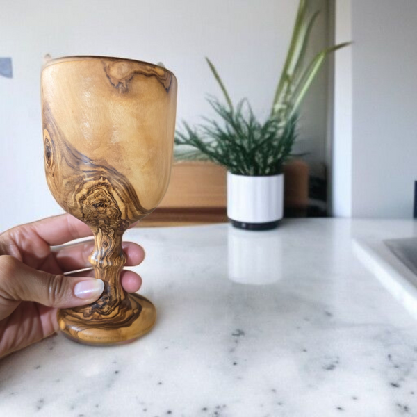 Coupes à vin en Bois d'Olivier