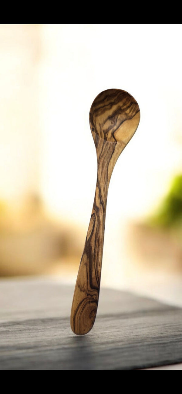 Cuillère à café en bois d'olivier