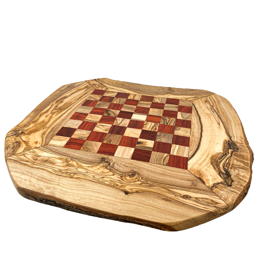 Jeux d'échecs plateaux en bois d'olivier avec pièces ( Moyen)