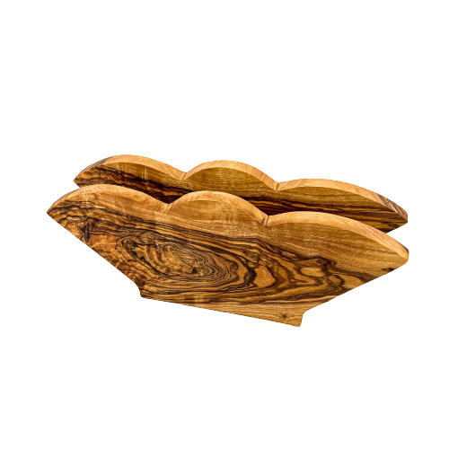 Ranges papiers ou serviettes en bois d'oliviers
