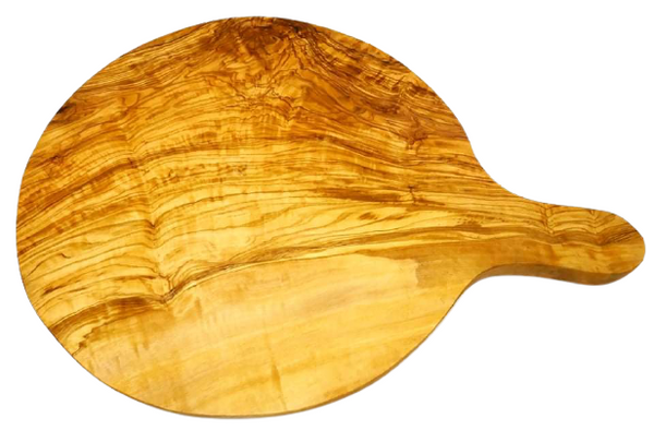 Planche à découper en bois d’olivier, modèle rond